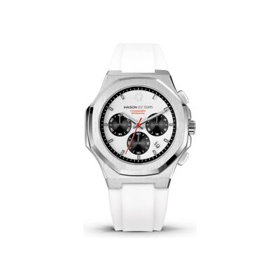 Montre Maison du Temps MTGamma Chronographe Blanc Silicone Blanc