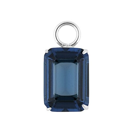 Charm QUDO Orria en acier et pierre de couleur dark blue