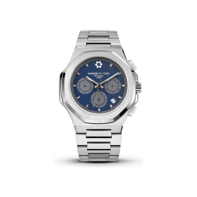 Montre Maison du Temps MTGamma Chronographe Bleu Acier