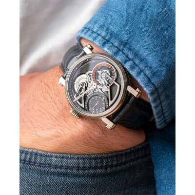 Montre Speake Marin Openworked Dual Time Titanium