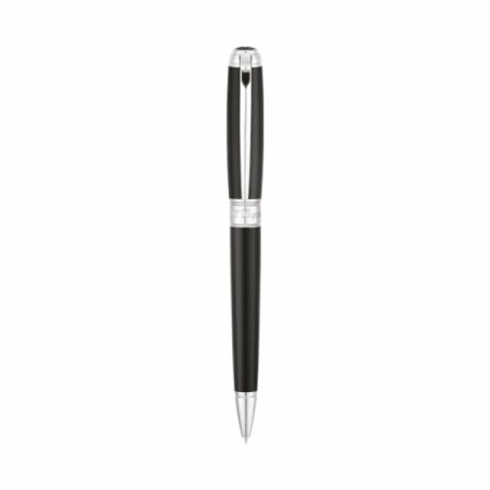 Stylo bille S.T. Dupont Line D Medium noir et palladium