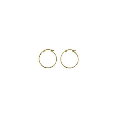 Boucles d'oreilles créoles en or jaune