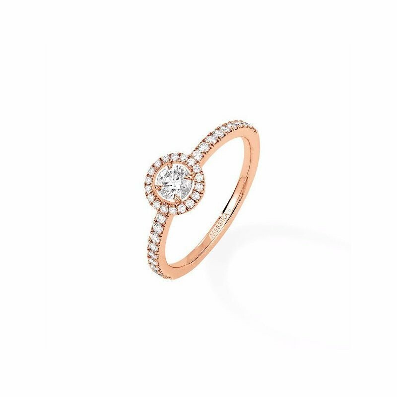 Messika Joy ring, pink gold, diamonds