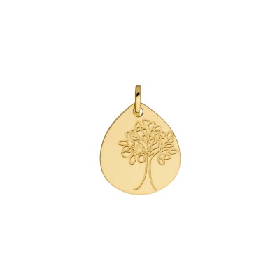 Médaille Arbre de vie en or jaune