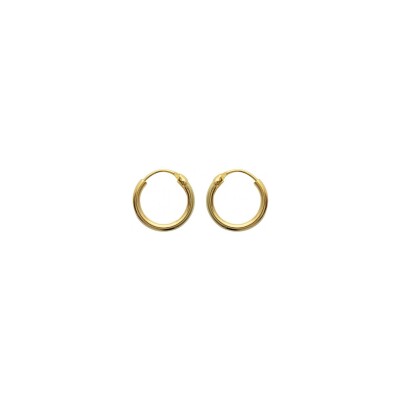 Boucles d'oreilles créoles belOReil en plaqué or