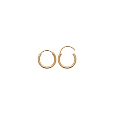 Boucles d'oreilles créoles belOReil en plaqué or