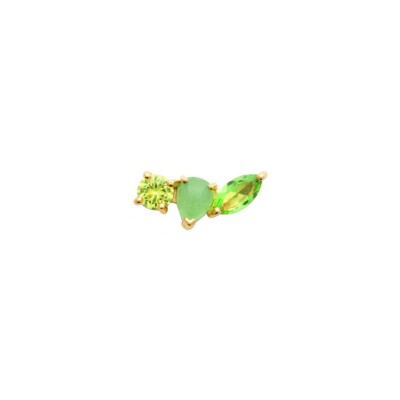 Boucle d'oreille belOReil en plaqué or et oxydes de zirconium