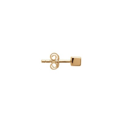 Boucle d'oreille belOReil Cube en plaqué or
