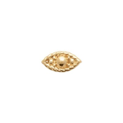 Boucle d'oreille belOReil Œil en plaqué or