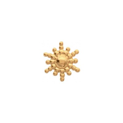 Boucle d'oreille belOReil Soleil en plaqué or