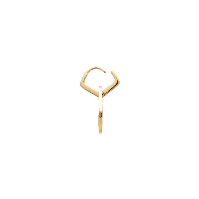 Boucle d'oreille créole belOReil en plaqué or