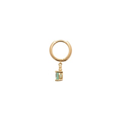 Boucles d'oreilles créoles belOReil en plaqué or et oxyde de zirconium