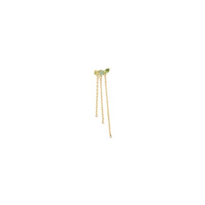 Boucle d'oreille belOReil en plaqué or et oxydes de zirconium
