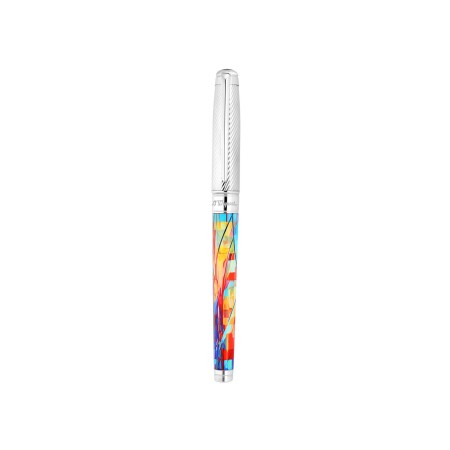 Stylo roller large S.T. Dupont Line D Eternity Graff'ty multicouleur