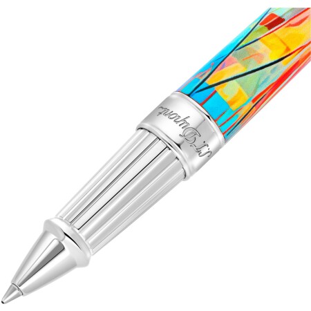 Stylo roller large S.T. Dupont Line D Eternity Graff'ty multicouleur