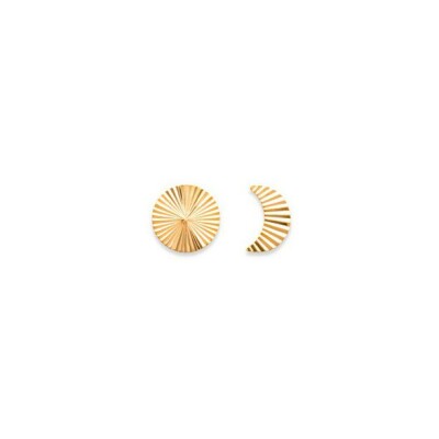 Boucles d'oreilles belOReil Lune en plaqué or