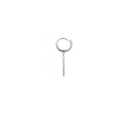 Boucle d'oreille créole belOReil en argent et oxydes de zirconium