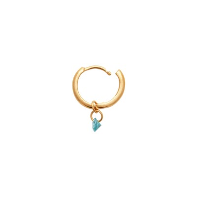 Boucles d'oreilles créoles belOReil en plaqué or et oxyde de zirconium