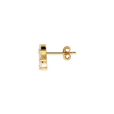 Boucle d'oreille belOReil en plaqué or et oxyde de zirconium