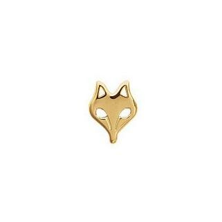 Boucle d'oreille belOReil Renard en plaqué or