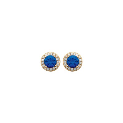 Boucles d'oreilles belOReil en plaqué or et oxyde de zirconium