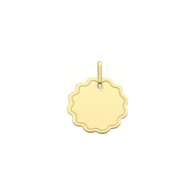 Médaille Fleur en or jaune