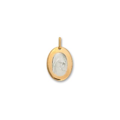 Médaille Vierge en or jaune