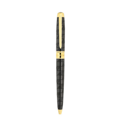 Stylo Bille S.T. Dupont Monogram 1872 en laque et or jaune