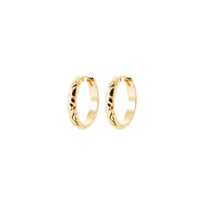 Boucles d'oreilles créoles belOReil en plaqué or