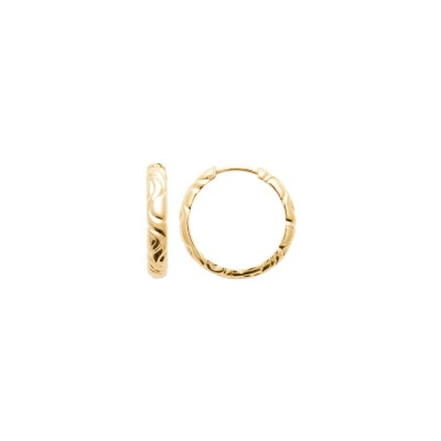 Boucles d'oreilles créoles belOReil en plaqué or