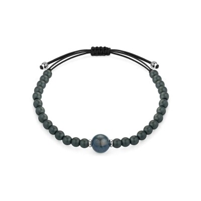 Bracelet en or blanc et saphir