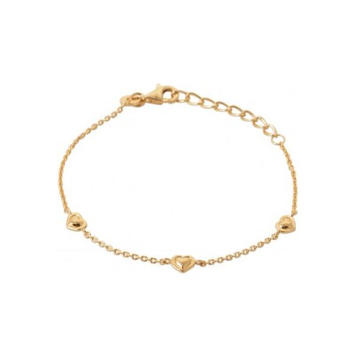 Bracelet belOReil Cœur en plaqué or