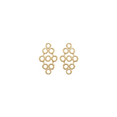 Boucles d'oreilles pendantes belOReil en plaqué or