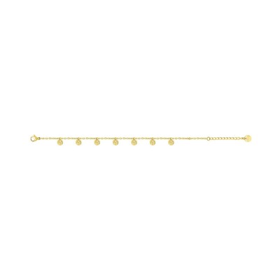 Bracelet en acier doré