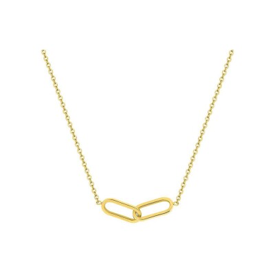 Collier en acier doré