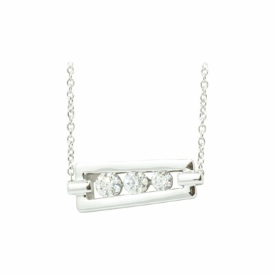 Collier en or blanc et diamant