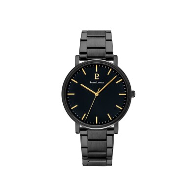 Coffret de montre Pierre Lannier Essential Noir 431C439 et bracelet supplémentaire cuir noir