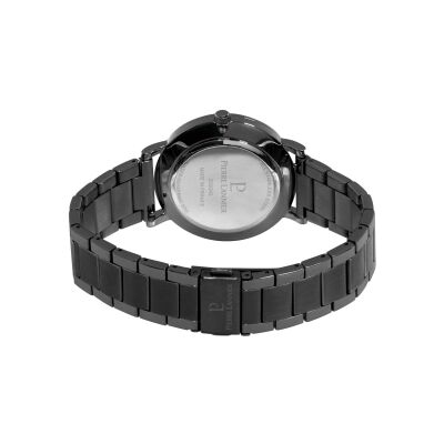 Coffret de montre Pierre Lannier Essential Noir 431C439 et bracelet supplémentaire cuir noir