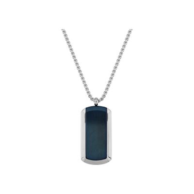 Collier plaque en acier