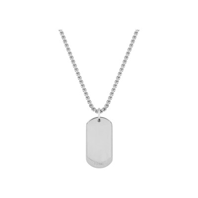 Collier plaque en acier