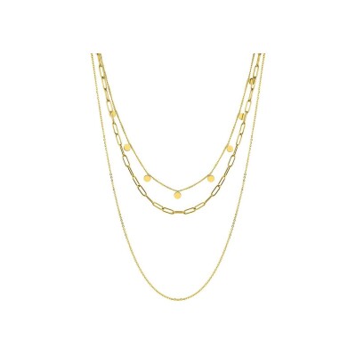 Collier en acier doré