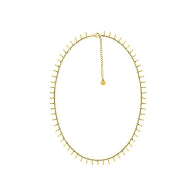 Collier en acier doré