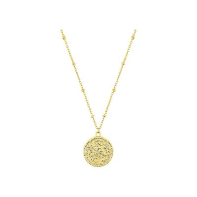 Collier en acier doré