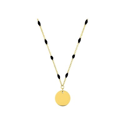 Collier en acier doré