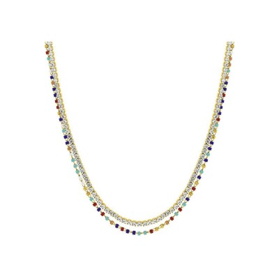 Collier en acier doré