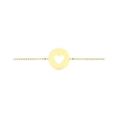 Bracelet Cœur en or jaune