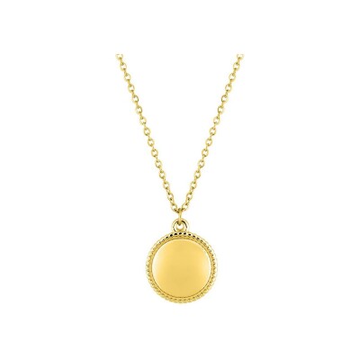Collier en acier doré