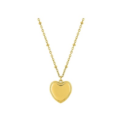 Collier en acier doré