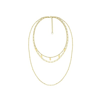 Collier en acier doré