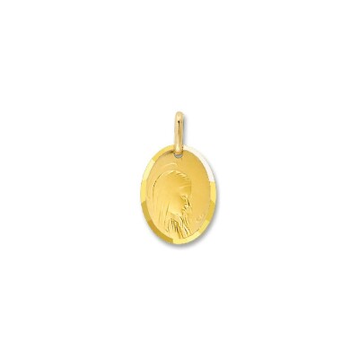 Médaille Vierge en or jaune